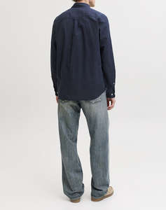 JACK&JONES JJHENRY SLUB DETAIL SHIRT LS