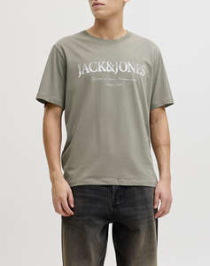 JACK&JONES JJDEVIN DAYTONA PRINT TEE SS CREW LN