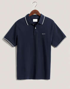 GANT БЛУЗА KMTIPPING SS PIQUE POLO