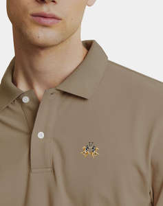 LA MARTINA BLOUSE POLO ΚΜ MAN S/S POLO PIQUET STRETCH