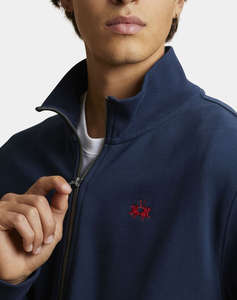 LA MARTINA JACKET SWEATSHIRT ΜΜ MAN FULL ZIP SWEATSHIRT DIAGON