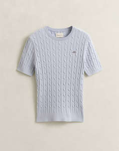 GANT ПУЛОВЕР KMSTRETCH COTTON CABLE SS C-NECK