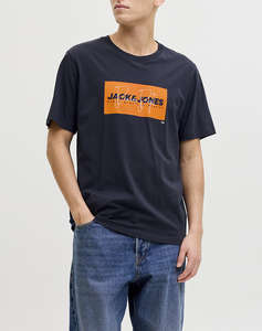 JACK&JONES JJCOLE PRINT TEE SS CREW NECK LN