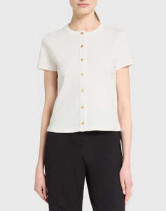 TOMMY HILFIGER GOLD BUTTON SLIM SS TEE