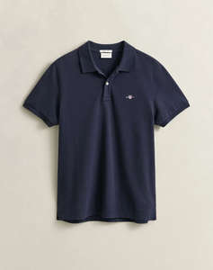 GANT БЛУЗА KMREG SHIELD SS PIQUE POLO