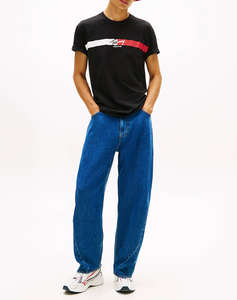 TOMMY JEANS TJM REG SIGNATURE STRIPE T EXT