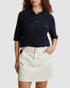 LA MARTINA KNITTED BLOUSE ΚΜ WOMAN POLO SWEATER COTTON YARN