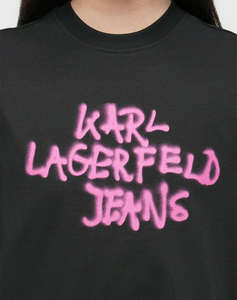 KARL LAGERFELD JEANS KLJ GRAFFITI TEE DRESS