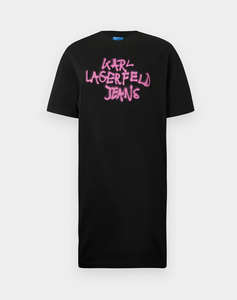 KARL LAGERFELD JEANS KLJ GRAFFITI TEE DRESS
