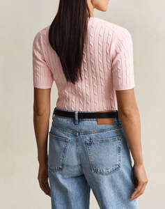 GANT ПУЛОВЕР KMSTRETCH COTTON CABLE SS C-NECK