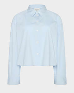 CALVIN KLEIN JEANS SOLID BOXY CROPPED SHIRT