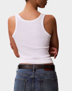 CALVIN KLEIN JEANS CONTOUR 2X2 RIB GRAPHIC TANK
