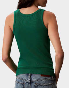 CALVIN KLEIN JEANS CONTOUR 2X2 RIB GRAPHIC TANK