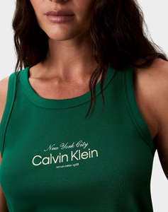 CALVIN KLEIN JEANS CONTOUR 2X2 RIB GRAPHIC TANK