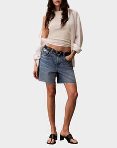 CALVIN KLEIN JEANS SL MONOGRAM PATCH WAFFLE RACER T