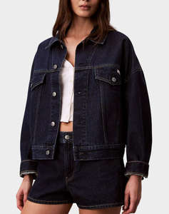 CALVIN KLEIN JEANS RELAXED TRUCKER TRUE INDIGO