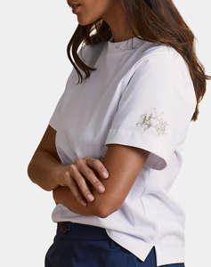 LA MARTINA БЛУЗА T-SHIRT KMWOMAN T-SHIRT S/s CREWNECK LGT