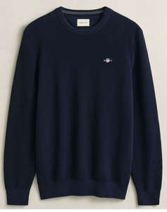 GANT ПУЛОВЕР ΜΜ MICRO TEXTURED COTTON C-NECK