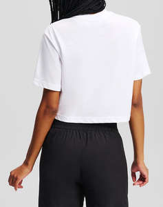 KARL LAGERFELD JEANS KLJ REG CROPPED MONOGRAM TEE