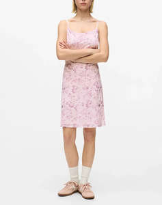 KARL LAGERFELD JEANS KLJ MESH AOP SLIP DRESS