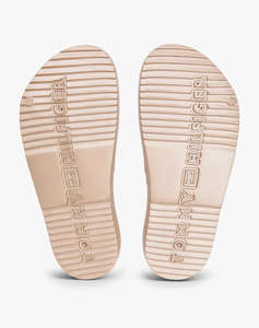 TOMMY HILFIGER TH DOUBLE STRAP SANDAL PEARL