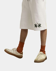 LAMARTINA MEN BERMUDA SHORTS DIAGONAL FRENCH TE