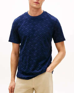 TOMMY HILFIGER AOP FLAG JACQUARD TEE