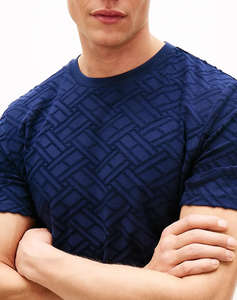 TOMMY HILFIGER AOP FLAG JACQUARD TEE