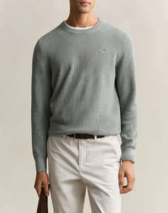 GANT ПУЛОВЕР ΜΜ MICRO TEXTURED COTTON C-NECK