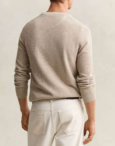 GANT ПУЛОВЕР ΜΜ MICRO TEXTURED COTTON C-NECK