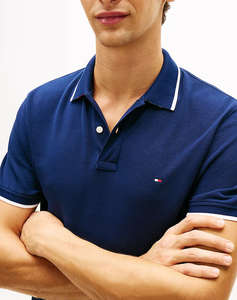 TOMMY HILFIGER PIQUE UNDERCOLLAR REG POLO