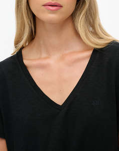 SUPERDRY D1 STUDIOS SLUB EMB VEE TEE ДАМСКА БЛУЗА