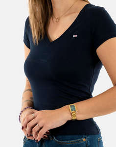 TOMMY JEANS TJW V-NECK TEE
