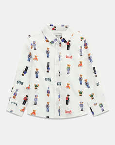 GUESS OXFORD ADJ. LS SHIRT_CEREMONY РИЗА ДЕТСКИ BOY