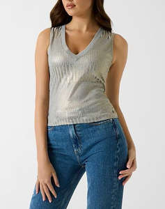 GUESS SL V-NECK MARILENA TOP ДАМСКА БЛУЗА