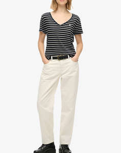 SUPERDRY D1 STUDIOS SLUB EMB VEE TEE ДАМСКА БЛУЗА