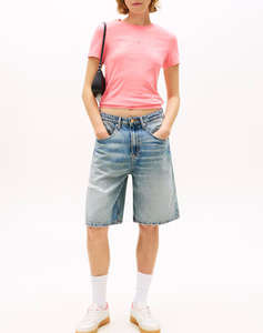 TOMMY JEANS TJW SLIM LINEAR TEE EXT