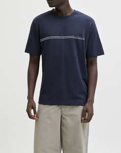 JACK&JONES JCOFUSION CHEST BRAND TEE SS CREW NOOS