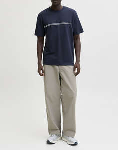 JACK&JONES JCOFUSION CHEST BRAND TEE SS CREW NOOS