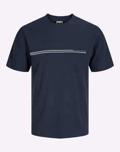 JACK&JONES JCOFUSION CHEST BRAND TEE SS CREW NOOS
