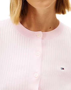 TOMMY JEANS TJW CROPPED RIB CARDIGAN