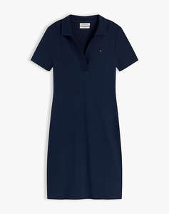 TOMMY HILFIGER SLIM OPEN NK POLO DRESS SS