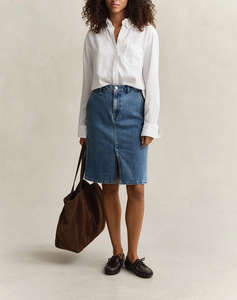 GANT SKIRT DENIM PENCIL SKIRT