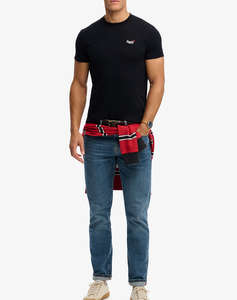 SUPERDRY D1 ESSENTIAL CONTRAST EMB TEE МЪЖКА БЛУЗА