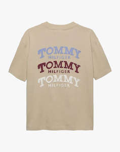 TOMMY HILFIGER WASHED FADED GRAPHIC T-SHIRT SS