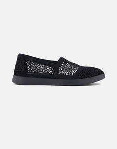TOMS BLK MOROCCAN CRCHT WM ALPLUS ESP