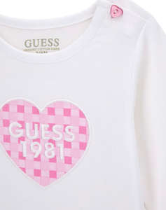 GUESS SET LS T-SHIRT+LEGGINGS ДЕТСКИ КОМПЛЕКТ GIRL