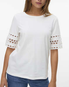 VERO MODA VMIVACY 2/4 O-NECK TOP JRS BTQ