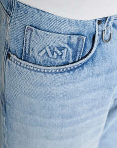 ANTONY MORATO PRE MMDT00291FA700166 JEANS DORIS BAGGY ANKLE LENGHT FIT IN RIGID BLUE DENIM МЪЖКИ ПАНТАЛОНИ