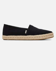 TOMS BLK REC SLUBBY WM ALROPE ESP